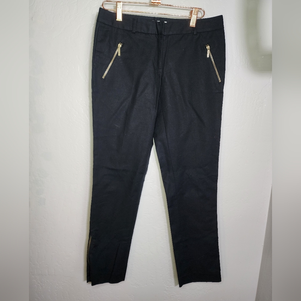 Michael Kors Black Wellesley Ankle Crop Dress Pant Size 2